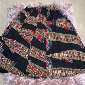 African Print Skirt